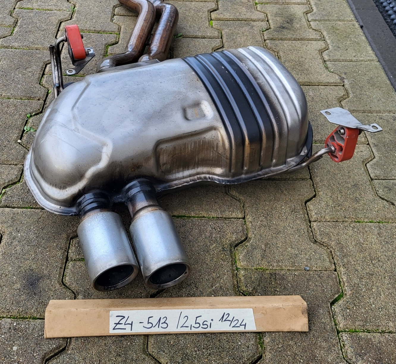 BMW Z4 E85 E86 Auspuff HINTEN N52 Motor Endschalldämpfer 7560513 Endtopf 2,5 si
