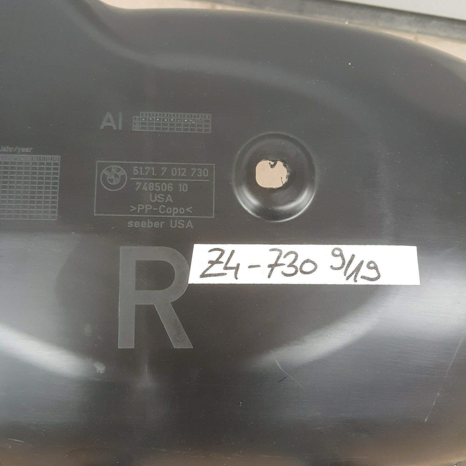 BMW Z4 Radschale Innen Kotflügel Abdeckung Radhaus Schale HINTEN RECHTS 7012730 – Bild 4