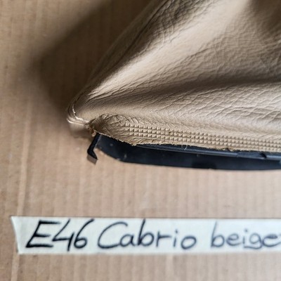 BMW E46 Cabrio Coupe Handbremse Leder Beige Handbrems-Sack – Bild 6