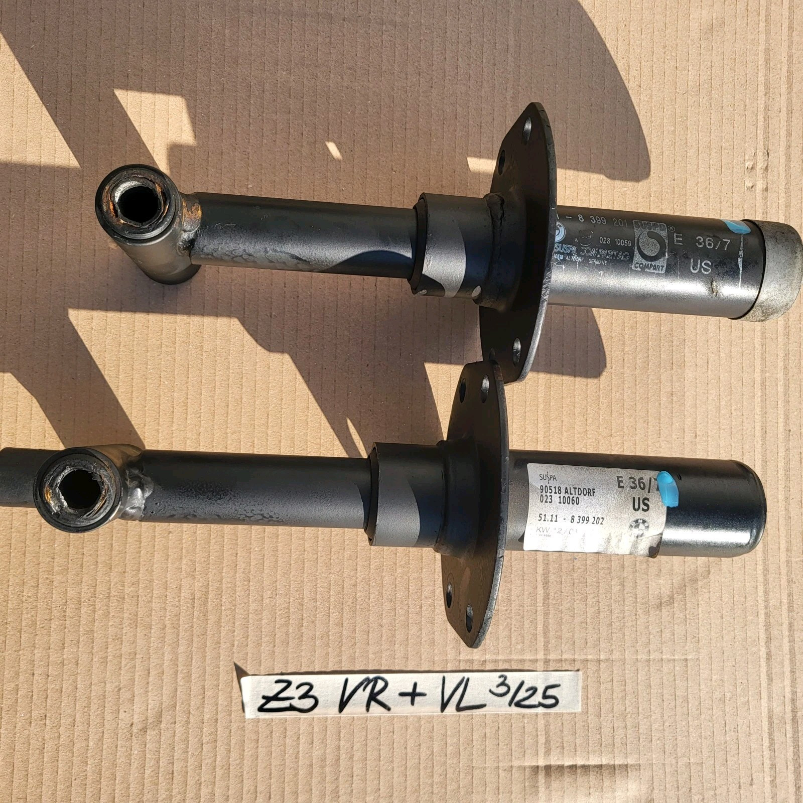 Pralldämpfer BMW Z3 Roadster Stoßstangen Aufprall Dämfer VORNE rechts + links – Bild 1