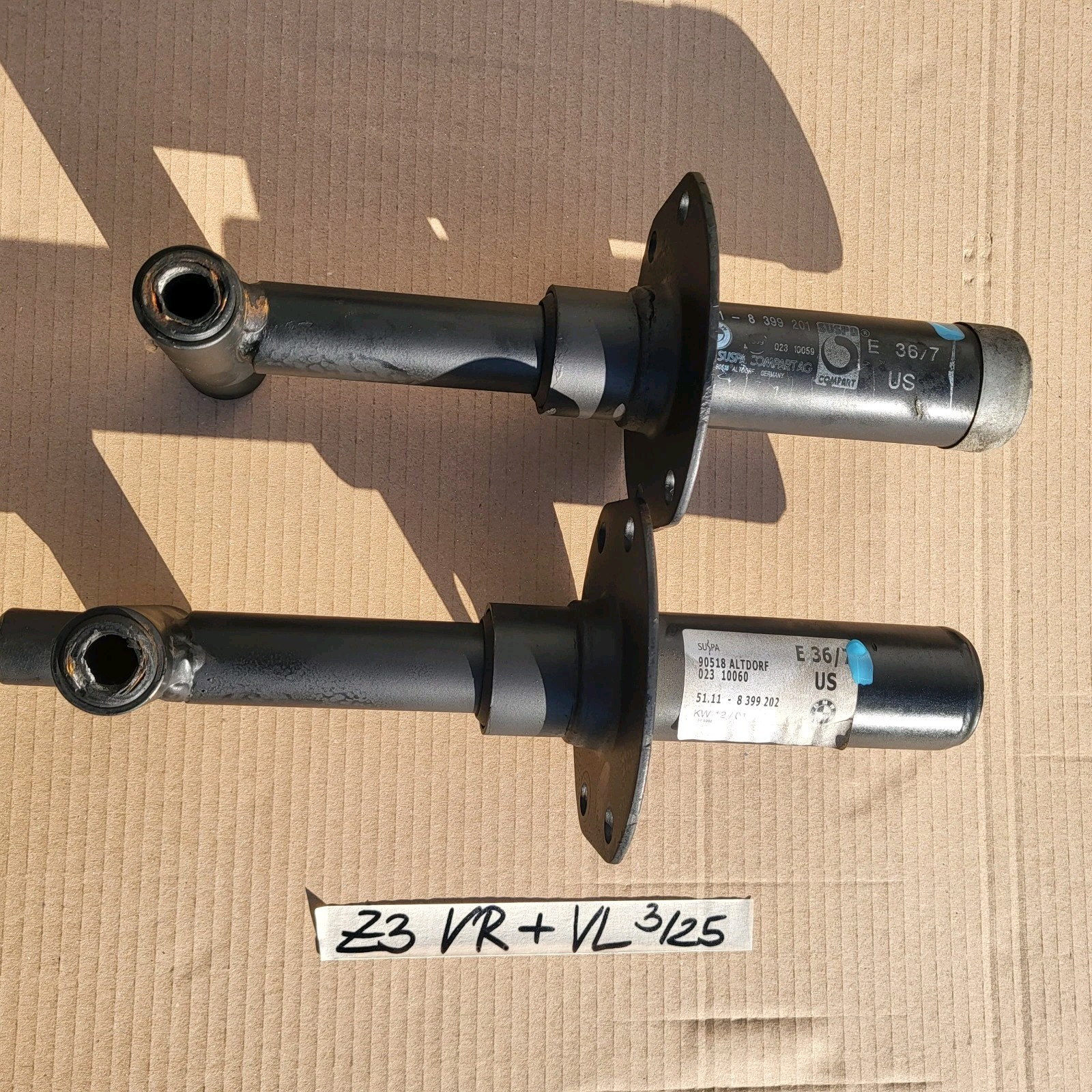 Pralldämpfer BMW Z3 Roadster Stoßstangen Aufprall Dämfer VORNE rechts + links – Bild 2