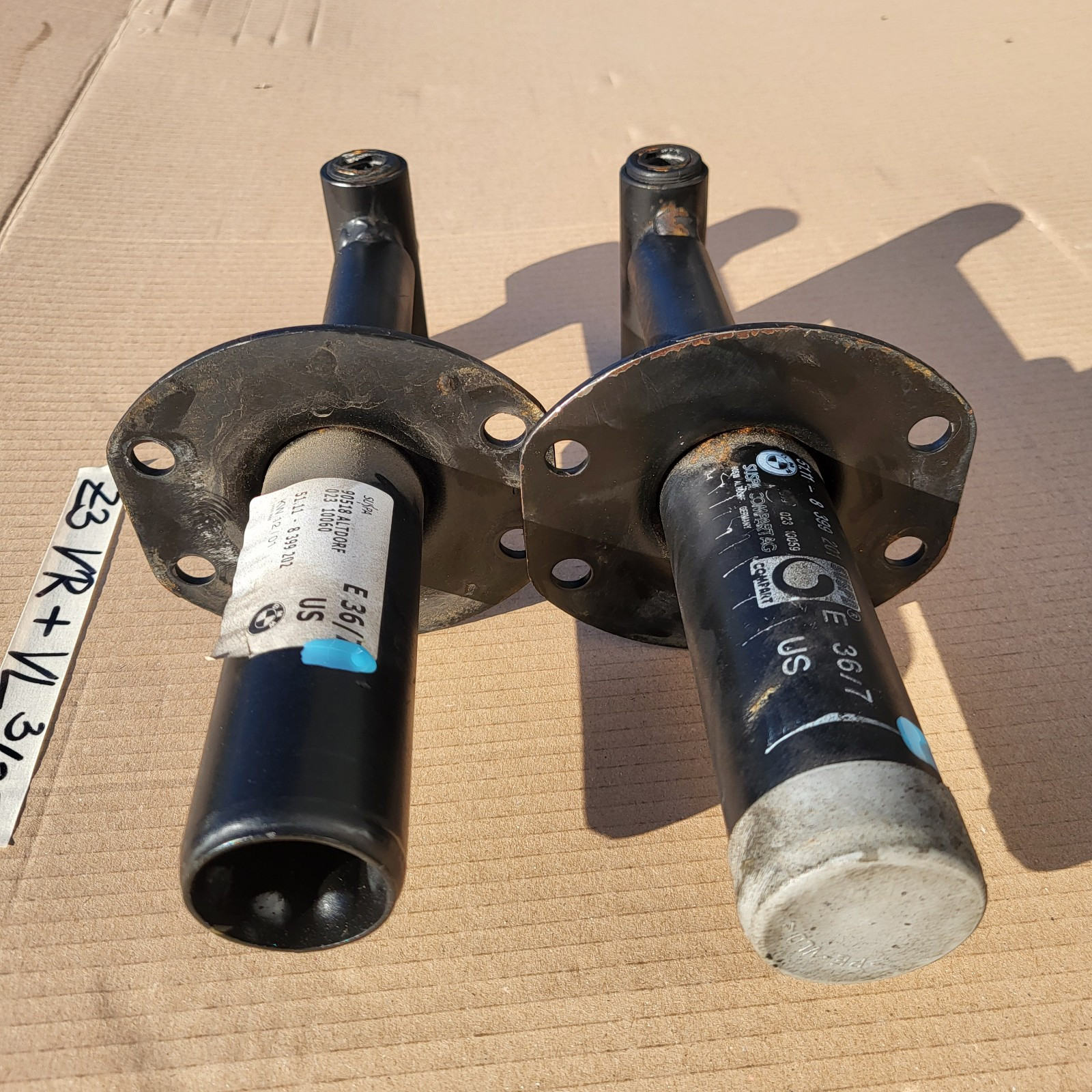 Pralldämpfer BMW Z3 Roadster Stoßstangen Aufprall Dämfer VORNE rechts + links – Bild 4