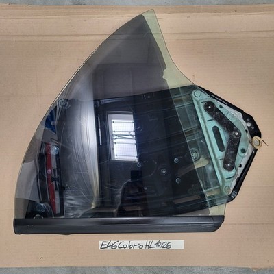 Original BMW E46 Cabrio Fensterheber Mechanismus + Motor + Scheibe Hinten LINKS – Bild 4