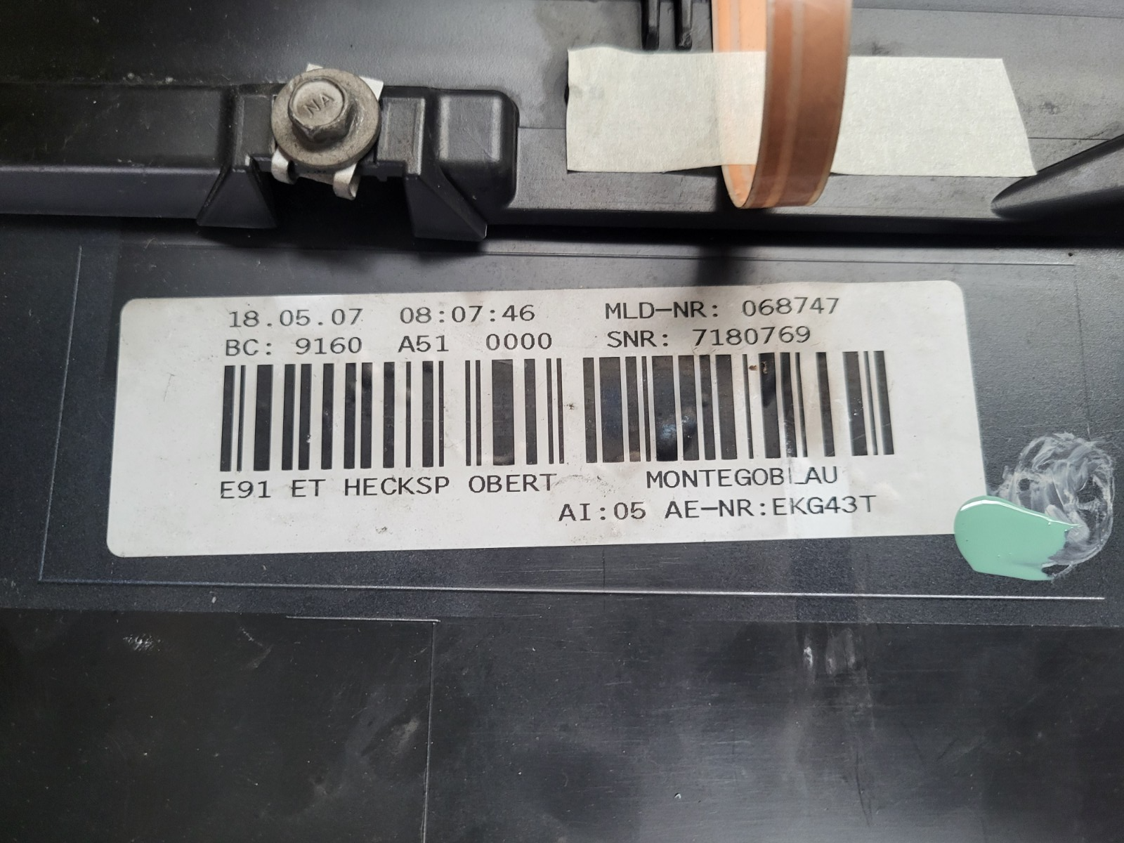 BMW E91 Dach Spoiler Heckdeckel Heckklappe Kofferraum Heckspoiler Montego Blau – Bild 7