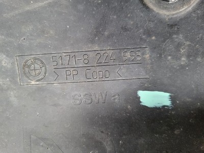 BMW E46 Cabrio Abdeckung Radschale Radhaus Verkleidung HINTEN LINKS 8224993 – Bild 2