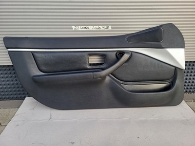 BMW Z3 Roadster Tür Verkleidung Leder Schwarz LINKS + Griff + Alu Blende Leiste – Bild 1