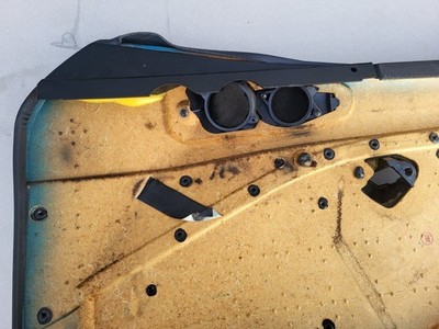 BMW Z3 Roadster Tür Verkleidung Leder Schwarz LINKS + Griff + Alu Blende Leiste – Bild 13