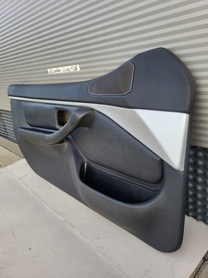 BMW Z3 Roadster Tür Verkleidung Leder Schwarz LINKS + Griff + Alu Blende Leiste – Bild 3