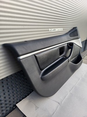 BMW Z3 Roadster Tür Verkleidung Leder Schwarz LINKS + Griff + Alu Blende Leiste – Bild 4