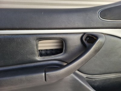 BMW Z3 Roadster Tür Verkleidung Leder Schwarz LINKS + Griff + Alu Blende Leiste – Bild 6