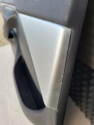 BMW Z3 Roadster Tür Verkleidung Leder Schwarz LINKS + Griff + Alu Blende Leiste – Bild 9