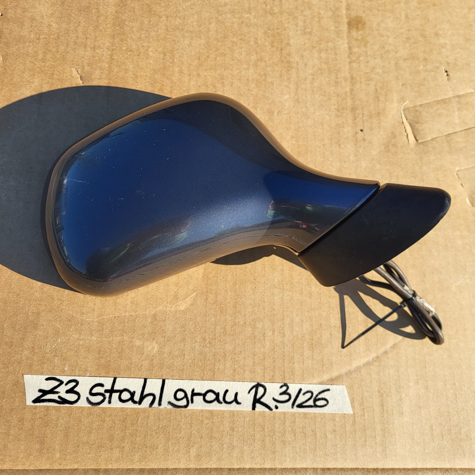 BMW Z3 Roadster Coupe Seiten Außen Spiegel RECHTS Stahl Grau Metallic RHD