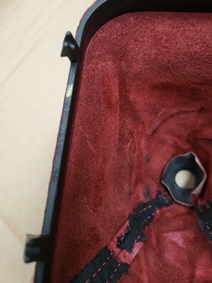 BMW Z3 Roadster + Coupe Schaltsack Leder Abdeckung für Schalthebel 1222276 Rot – Bild 6