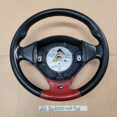 BMW Z3 M Lenkrad Leder Lenker M Sportlenkrad 2228230 rot  Fahrer-Airbag-Modul – Bild 5