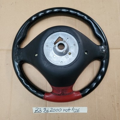 BMW Z3 M Lenkrad Leder Lenker M Sportlenkrad 2228230 rot  Fahrer-Airbag-Modul – Bild 6