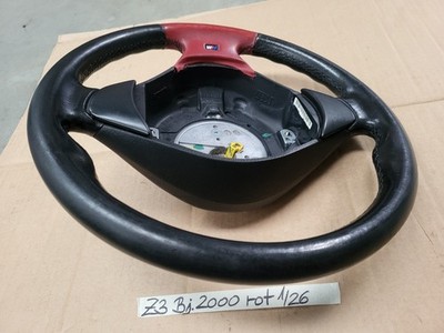 BMW Z3 M Lenkrad Leder Lenker M Sportlenkrad 2228230 rot  Fahrer-Airbag-Modul – Bild 9
