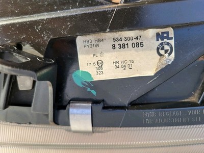 original BMW Z3 english Front Scheinwerfer LINKS Blinker weiß RHD 8381085  Chrom – Bild 6