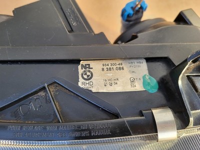 original BMW Z3 english Front Scheinwerfer RECHTS Blinker weiß RHD 8381086 Chrom – Bild 5