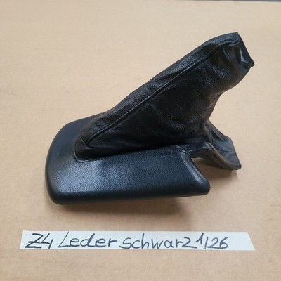 BMW Z4 E85 Leder Manschette Blende Handbremse Verkleidung Handbremssack Schwarz  – Bild 3