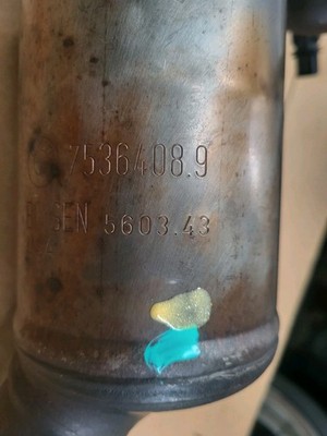 BMW Z4 E85 E86 Katalysator 2,5 si hinten Abgas Krümmer kurz 7536408 N52 Auspuff  – Bild 3