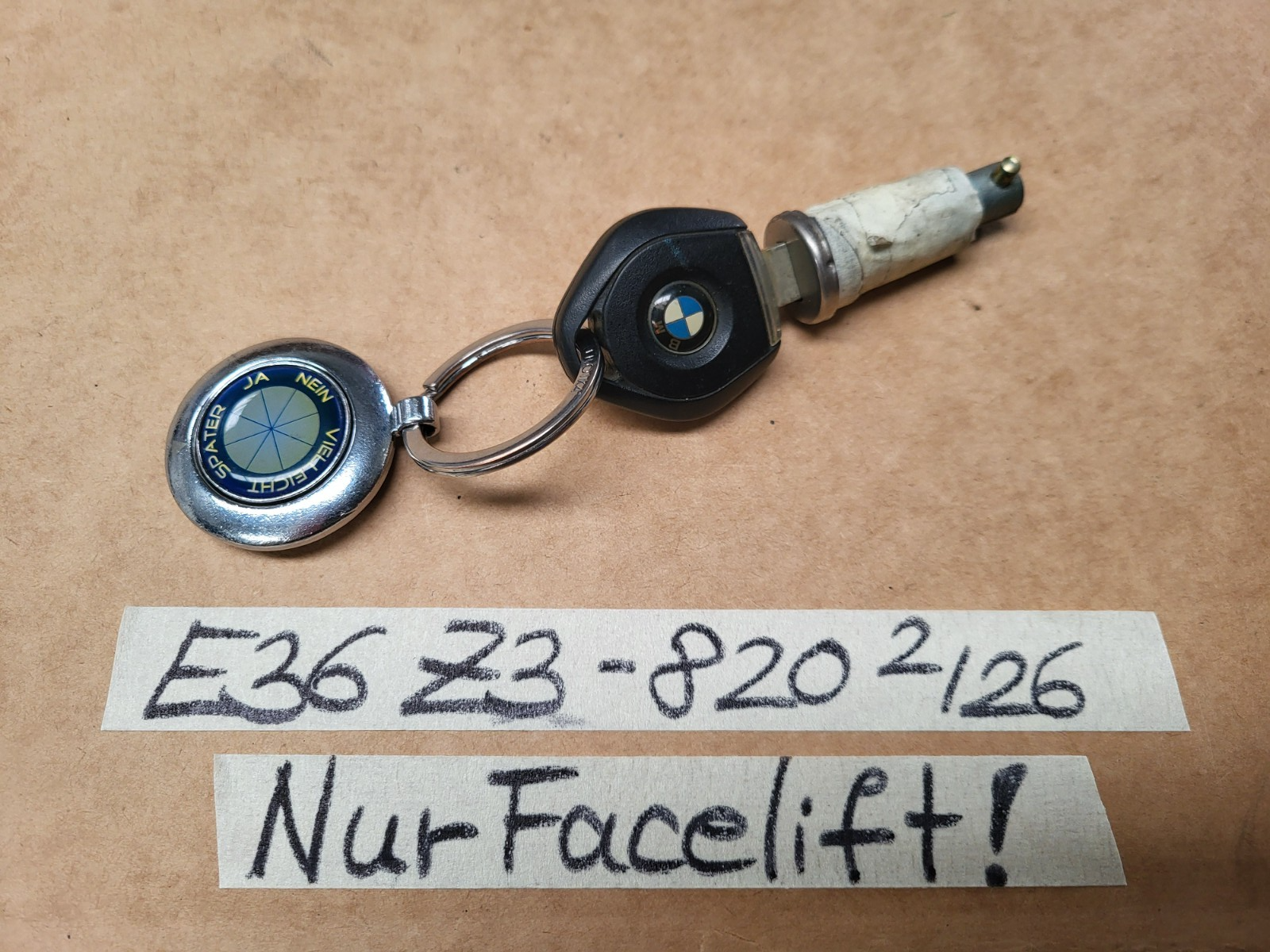 BMW Z3 Roadster Zündschloss Schließzylinder 1095820  Tür Schloss +  Schlüssel – Bild 2