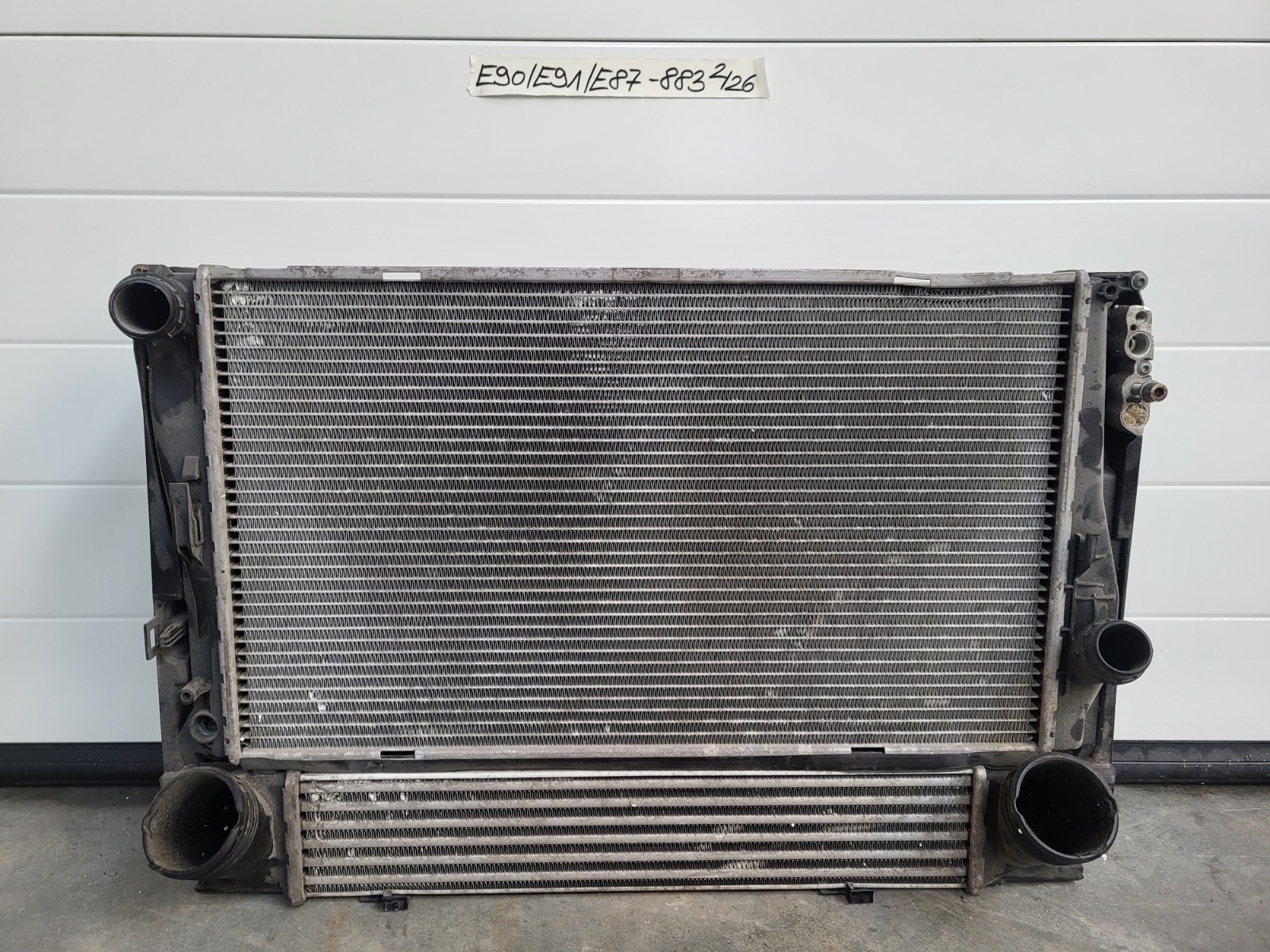 BMW E87 E90 E91 E92 Kühler Paket: Wasserkühler Ladeluftkühler Klimakondensator  – Bild 1