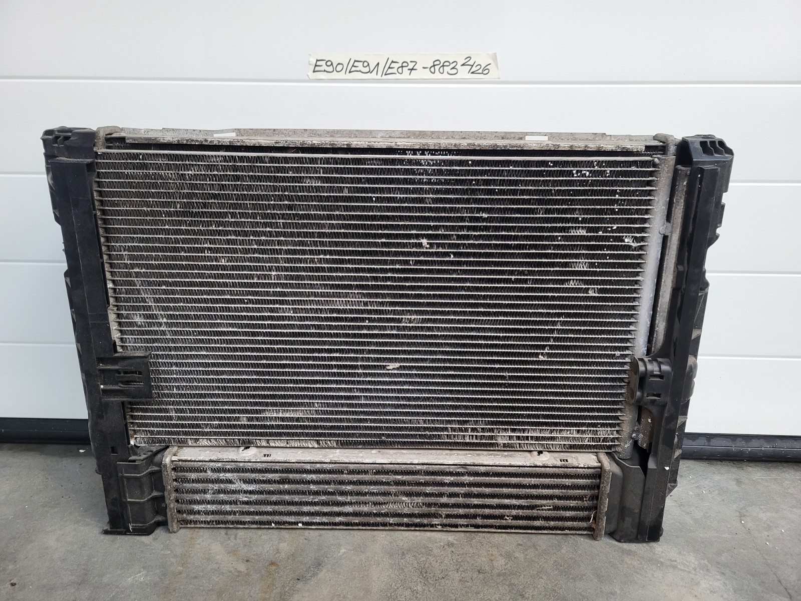 BMW E87 E90 E91 E92 Kühler Paket: Wasserkühler Ladeluftkühler Klimakondensator  – Bild 2