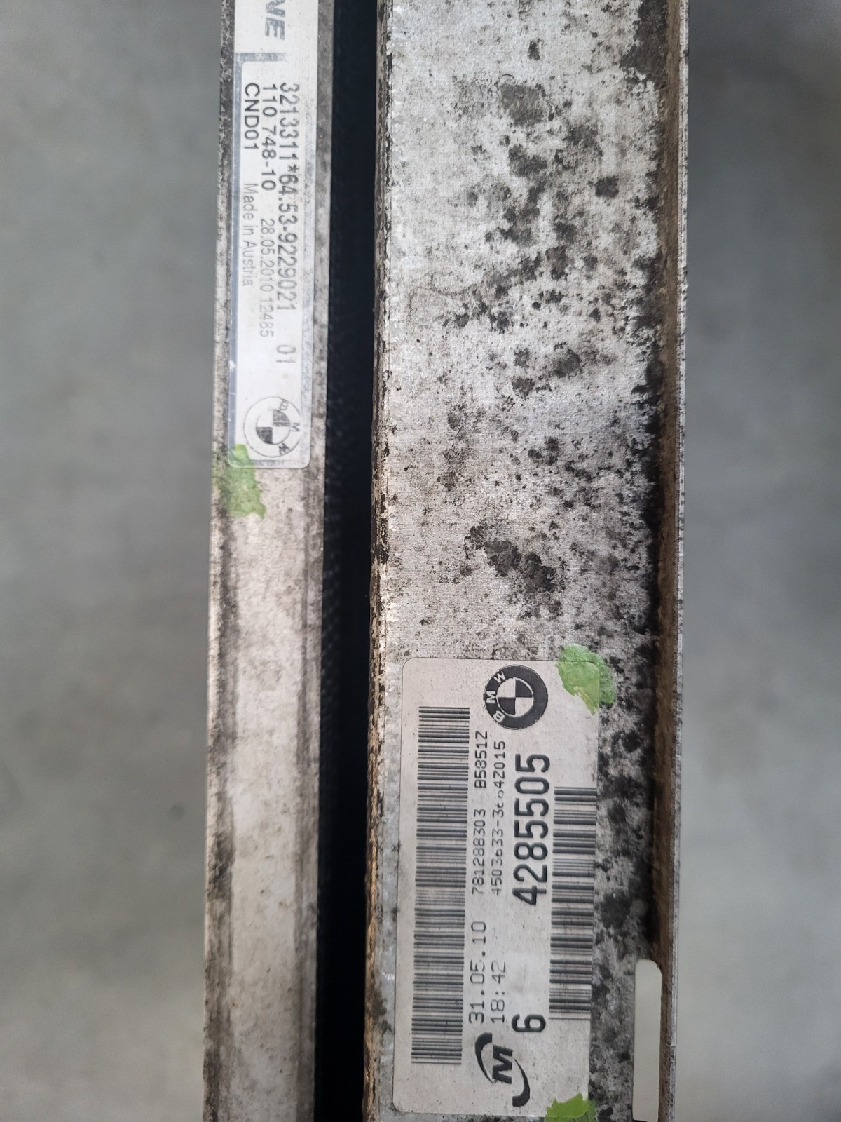 BMW E87 E90 E91 E92 Kühler Paket: Wasserkühler Ladeluftkühler Klimakondensator  – Bild 3