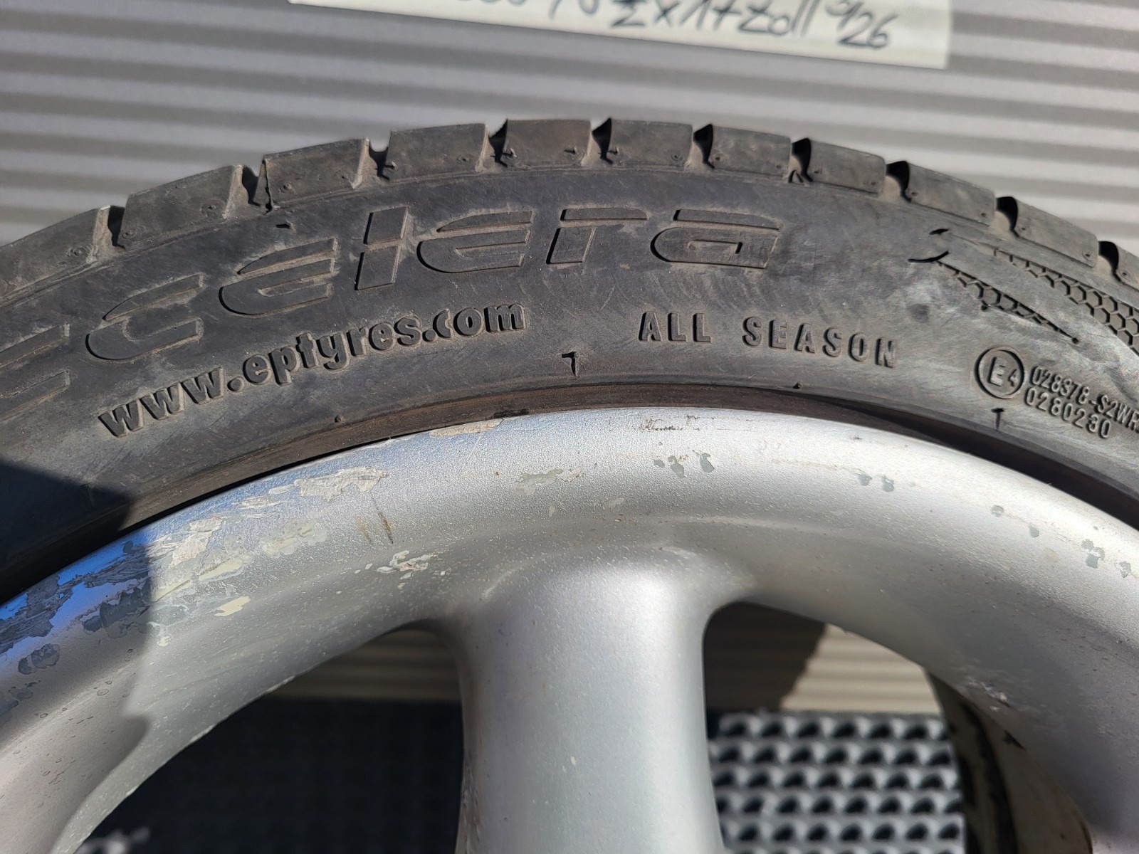 EINE BMW E36 Z3 E46 Z4 Alufelge 8,5 J x 17 Zoll 1092608 + Reifen 225/40 ABHOLUNG – Bild 6