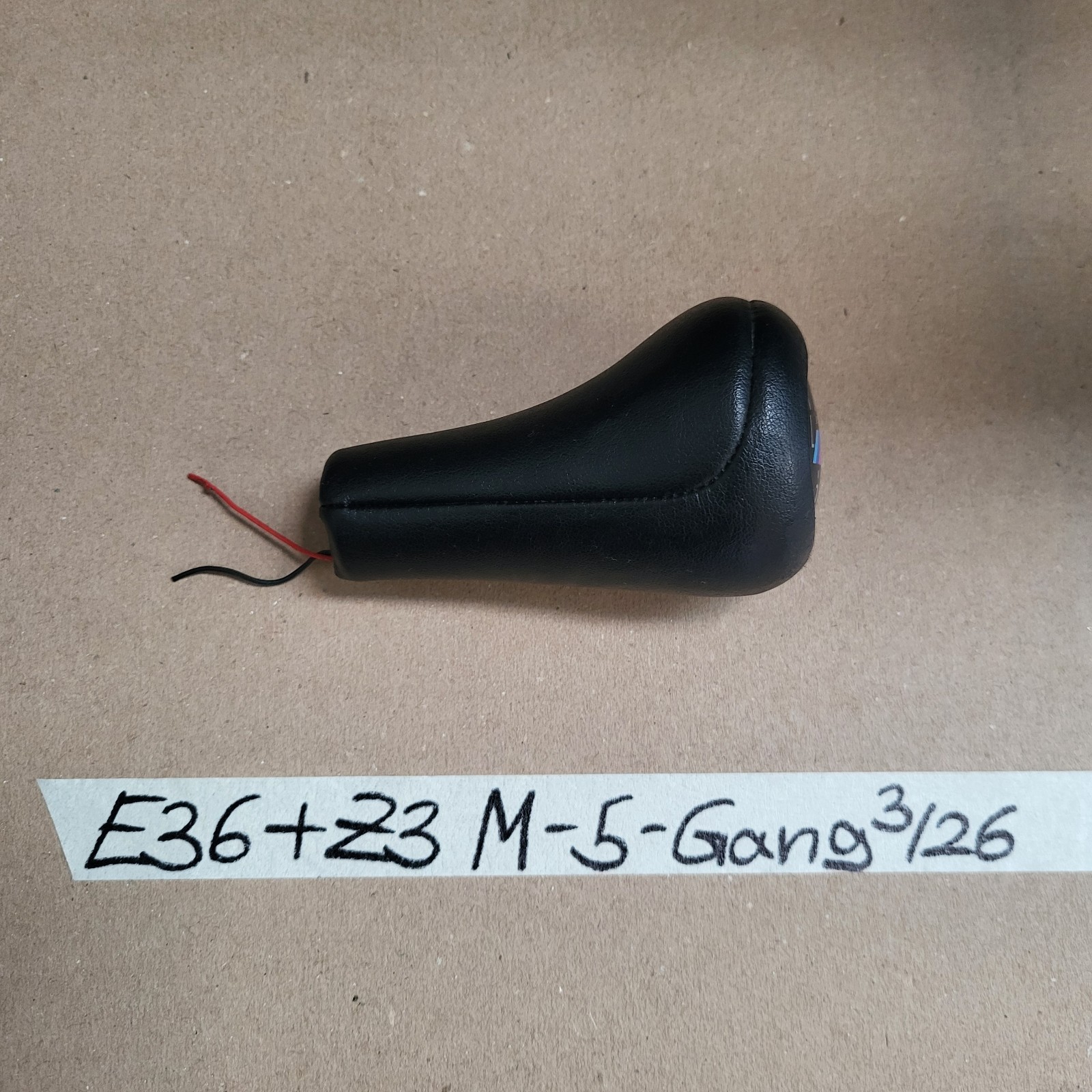 BMW E36 Z3 M3 Schaltknauf 5 Gang Sport Schaltung Gangwahl Schalter Leder – Bild 2