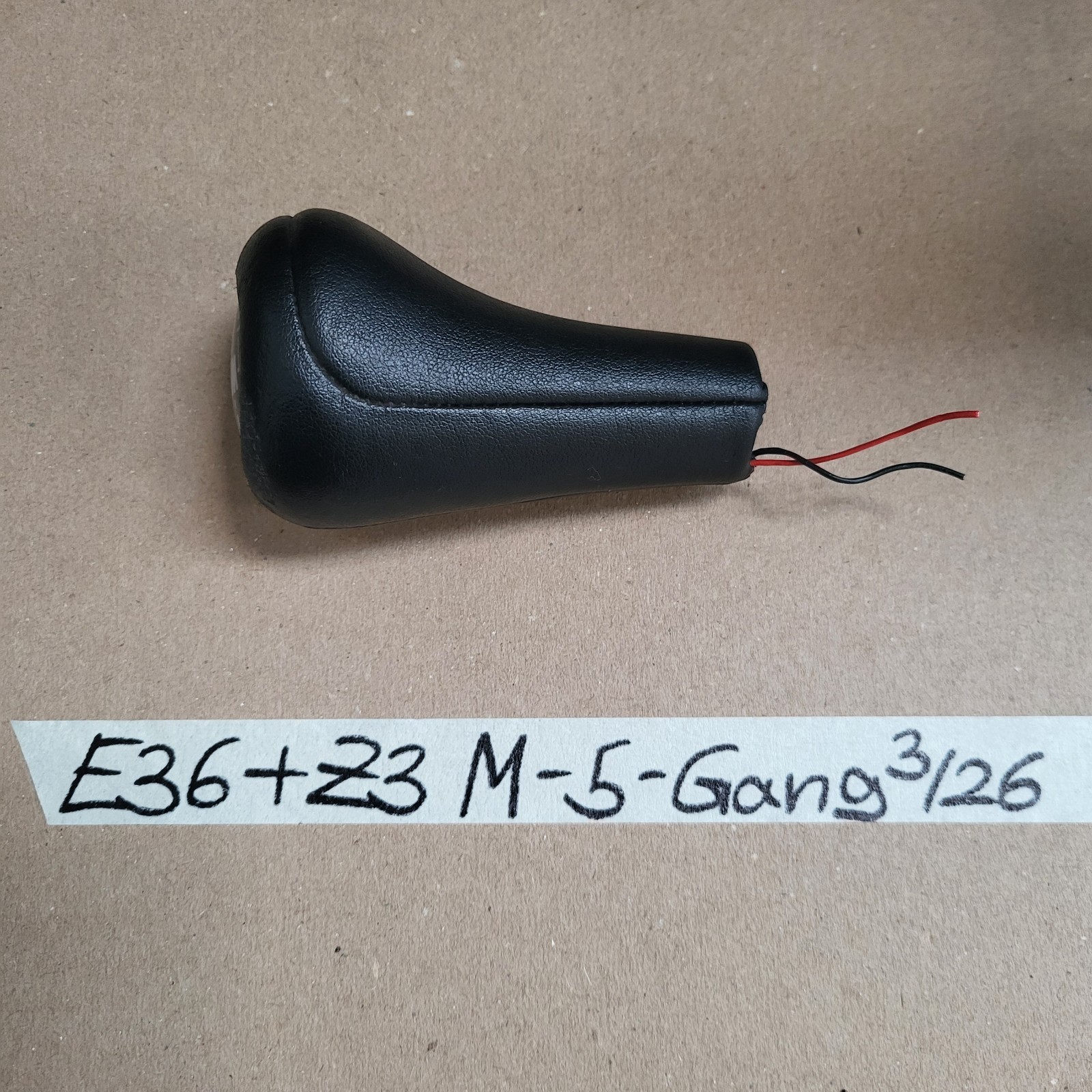 BMW E36 Z3 M3 Schaltknauf 5 Gang Sport Schaltung Gangwahl Schalter Leder – Bild 3