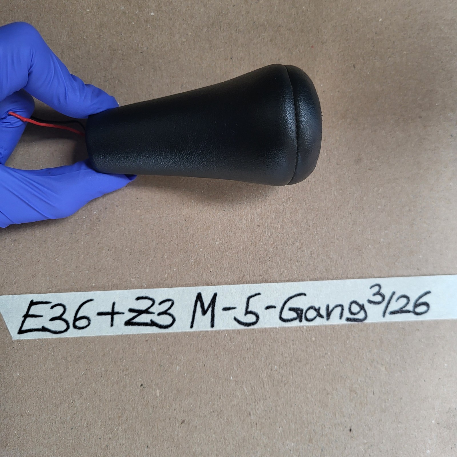 BMW E36 Z3 M3 Schaltknauf 5 Gang Sport Schaltung Gangwahl Schalter Leder – Bild 5