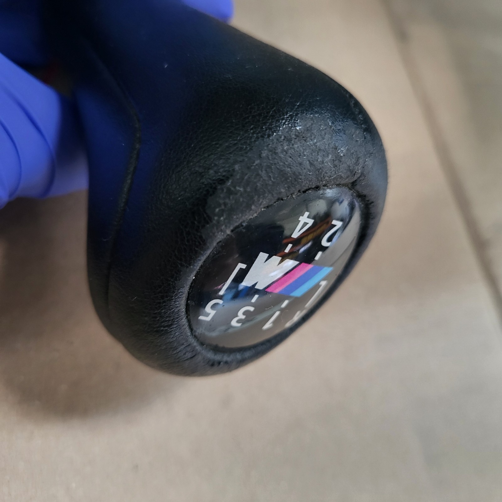 BMW E36 Z3 M3 Schaltknauf 5 Gang Sport Schaltung Gangwahl Schalter Leder – Bild 6