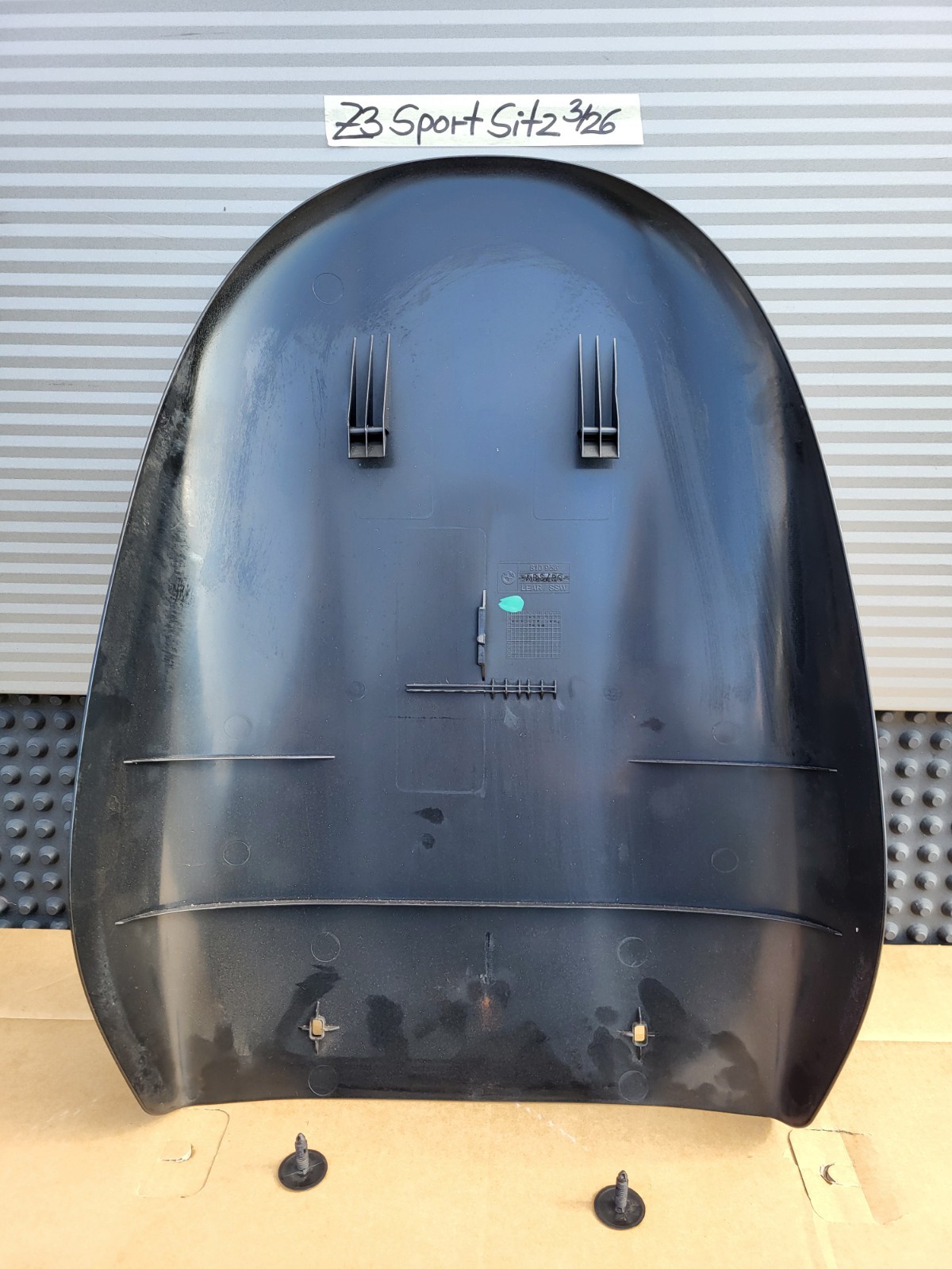 BMW Z3 Roadster + Coupe Fahrer Sport Sitz Schale hinten Rückenlehne Verkleidung