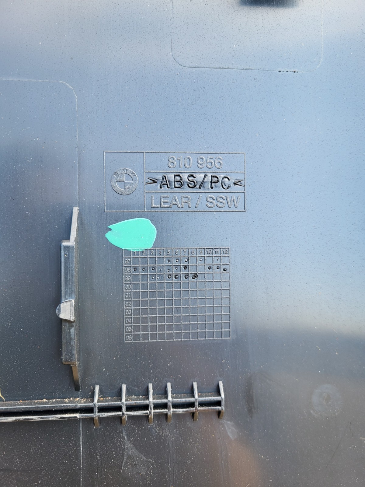 BMW Z3 Roadster + Coupe Fahrer Sport Sitz Schale hinten Rückenlehne Verkleidung