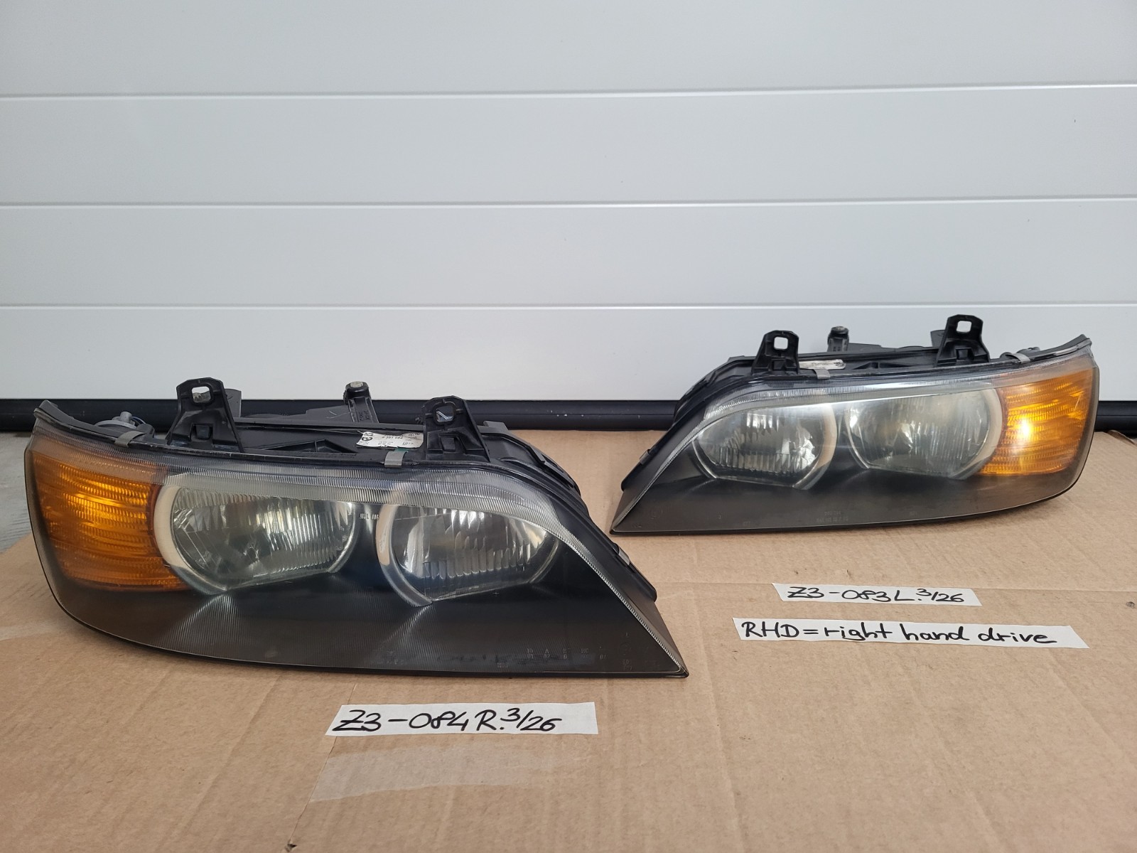 Front Scheinwerfer BMW Z3 english headlight Blinker Glas gelb RHD  RECHTS  LINKS