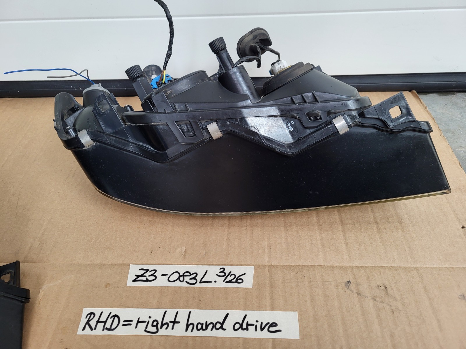 Front Scheinwerfer BMW Z3 english headlight Blinker Glas gelb RHD  RECHTS  LINKS