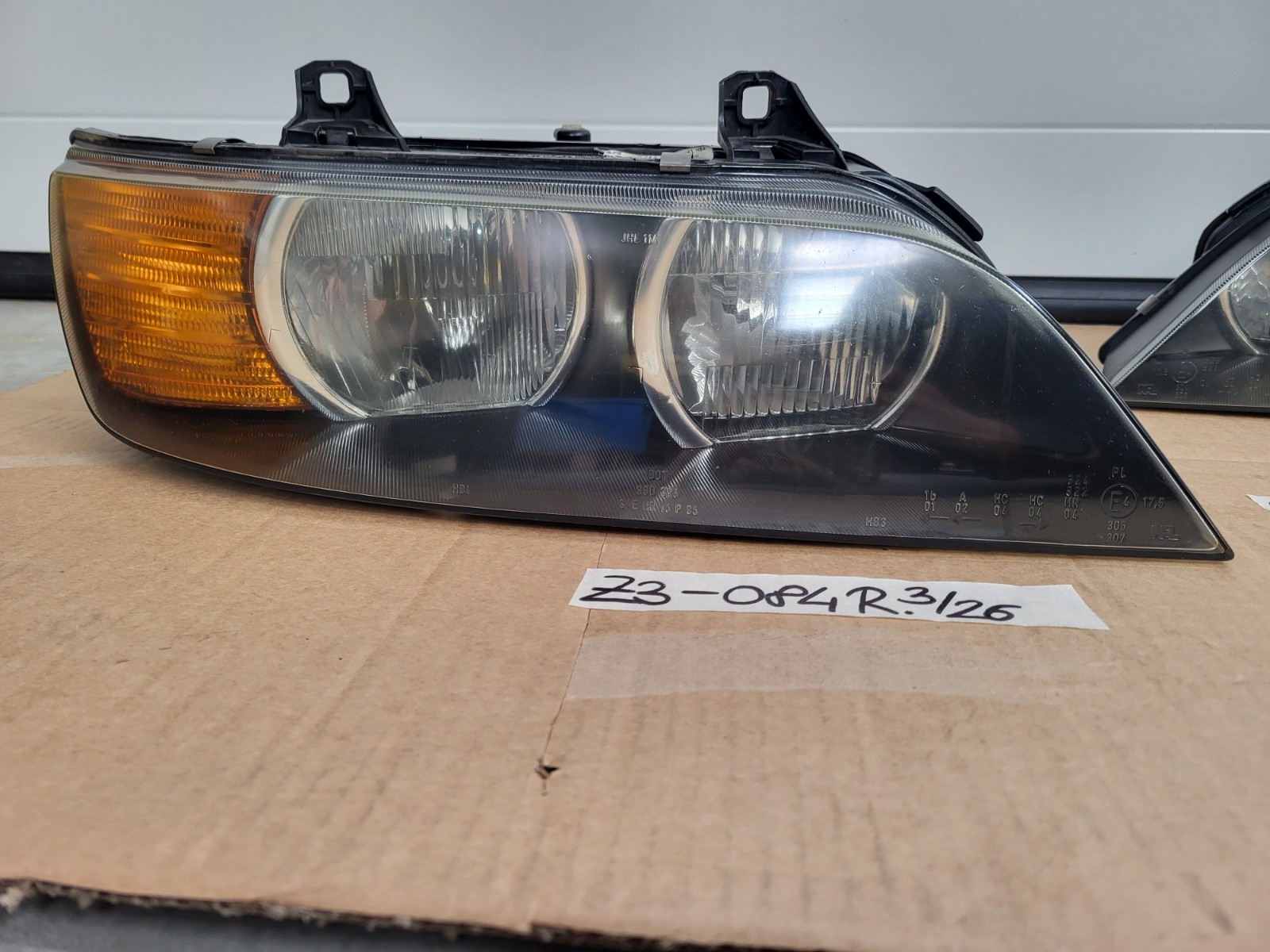 Front Scheinwerfer BMW Z3 english headlight Blinker Glas gelb RHD  RECHTS  LINKS