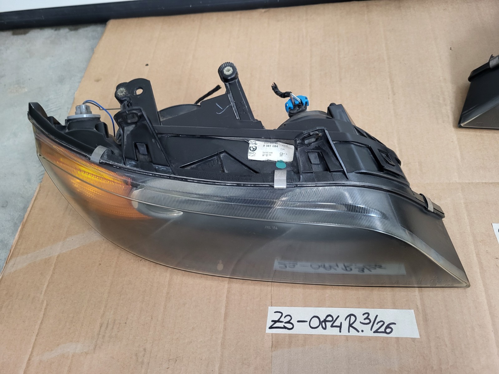 Front Scheinwerfer BMW Z3 english headlight Blinker Glas gelb RHD  RECHTS  LINKS