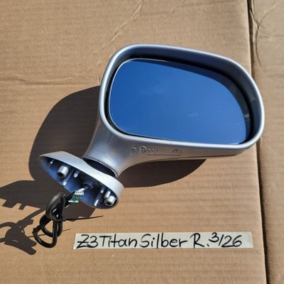 BMW Z3 Roadster Seiten Außen Spiegel Glas + Motor RECHTS Titan Silber Metallic 