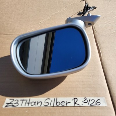 BMW Z3 Roadster Seiten Außen Spiegel Glas + Motor RECHTS Titan Silber Metallic 