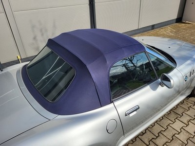 BMW Z3 Roadster Verdeck Stoff Dach blau mit Gestänge + Rahmen ABHOLUNG
