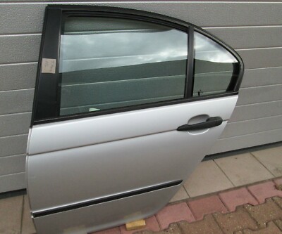 BMW E46 Limousine Tür HINTEN LINKS Seitentür Fahrer Seite TITAN Silber ABHOLUNG – Bild 2