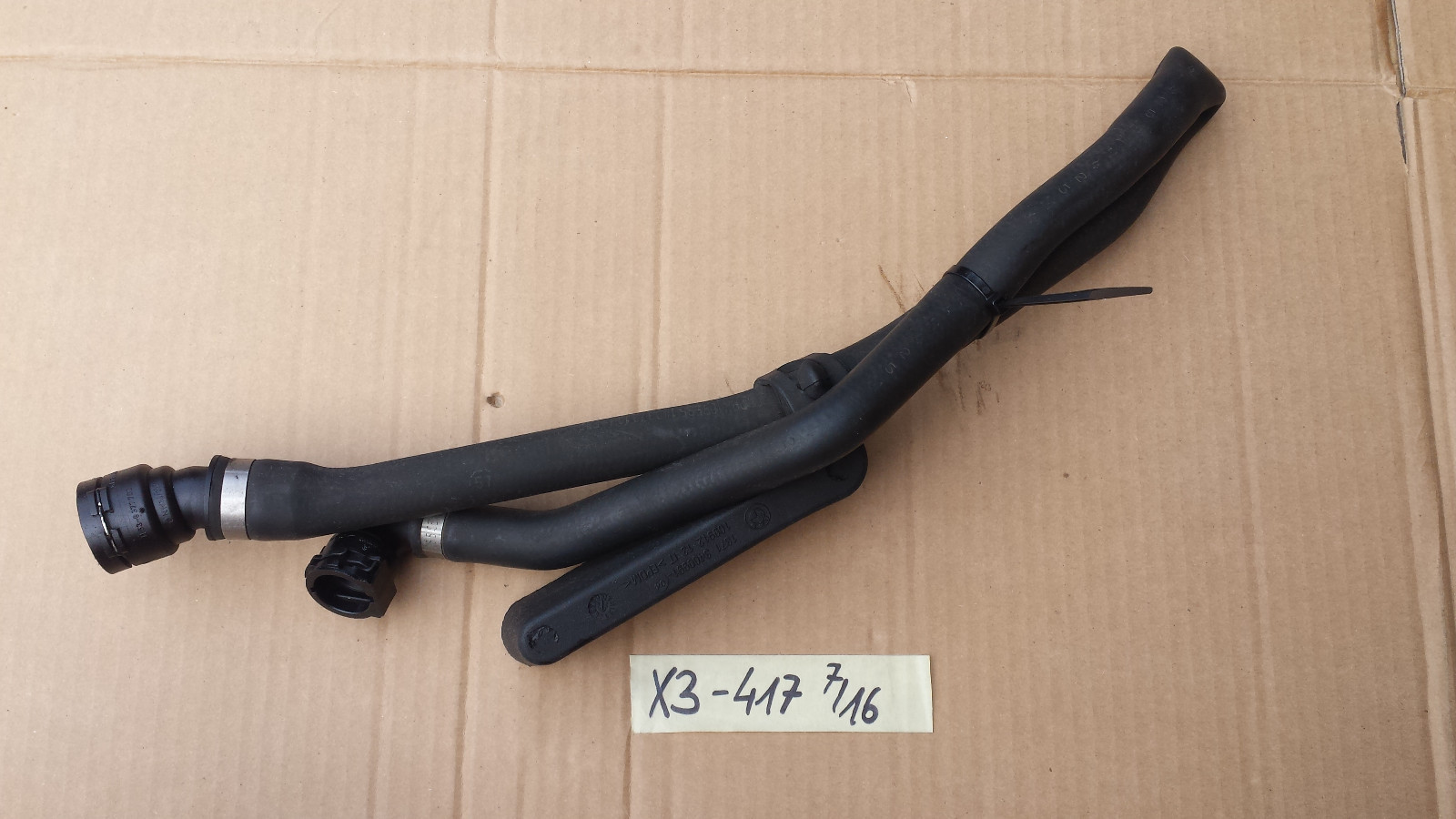 BMW E83 X3 Schlauch Heizkörper Ausgleichbehälter 3400417 + Gummilager 3400991 – Bild 1