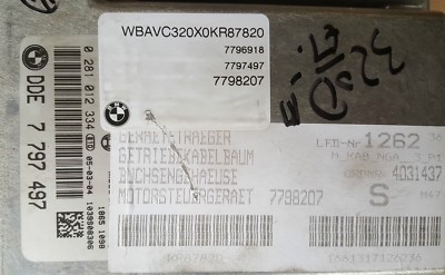 BMW E90  E91  E92  E93  E87 DDE Motor Steuergerät 7798207 + CAS Modul 6964051 – Bild 2