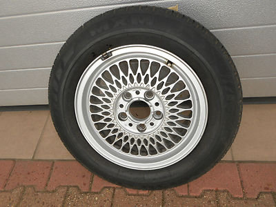 BMW E30 E36 Z3 Alufelge 1180448 Aluminium Felge 7J x 15 Zoll mit Reifen 225/55  – Bild 1