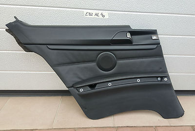 BMW E92 Seiten Verkleidung innen HINTEN LINKS Leder schwarz ohne Gurtbringer  – Bild 1