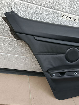 BMW E92 Seiten Verkleidung innen HINTEN LINKS Leder schwarz ohne Gurtbringer  – Bild 3