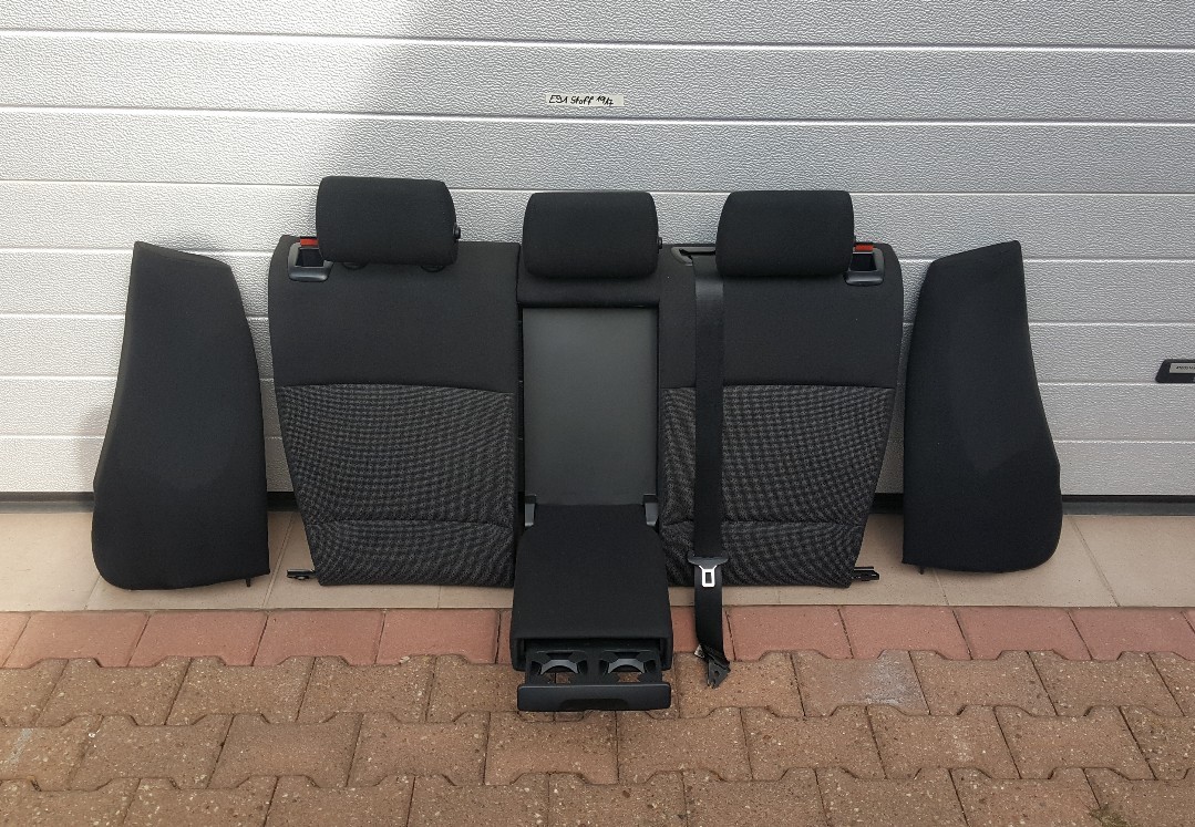 BMW E91 Stoff Sitz HINTEN Fluid Anthrazit  Rücksitzbank  Rückbank  – Bild 1