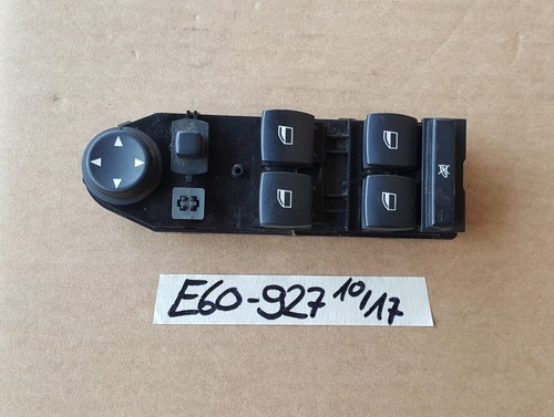 BMW 5er E60  E61 Schalter Fensterheber LINKS schwarz Fahrer Seite 6951927 – Bild 1
